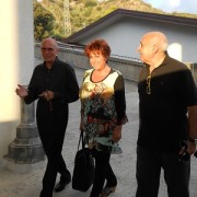 Orietta Berti in visita all' Opera Madonna dello Scoglio